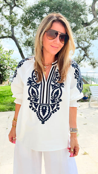 The Artisan Embroidered Blouse