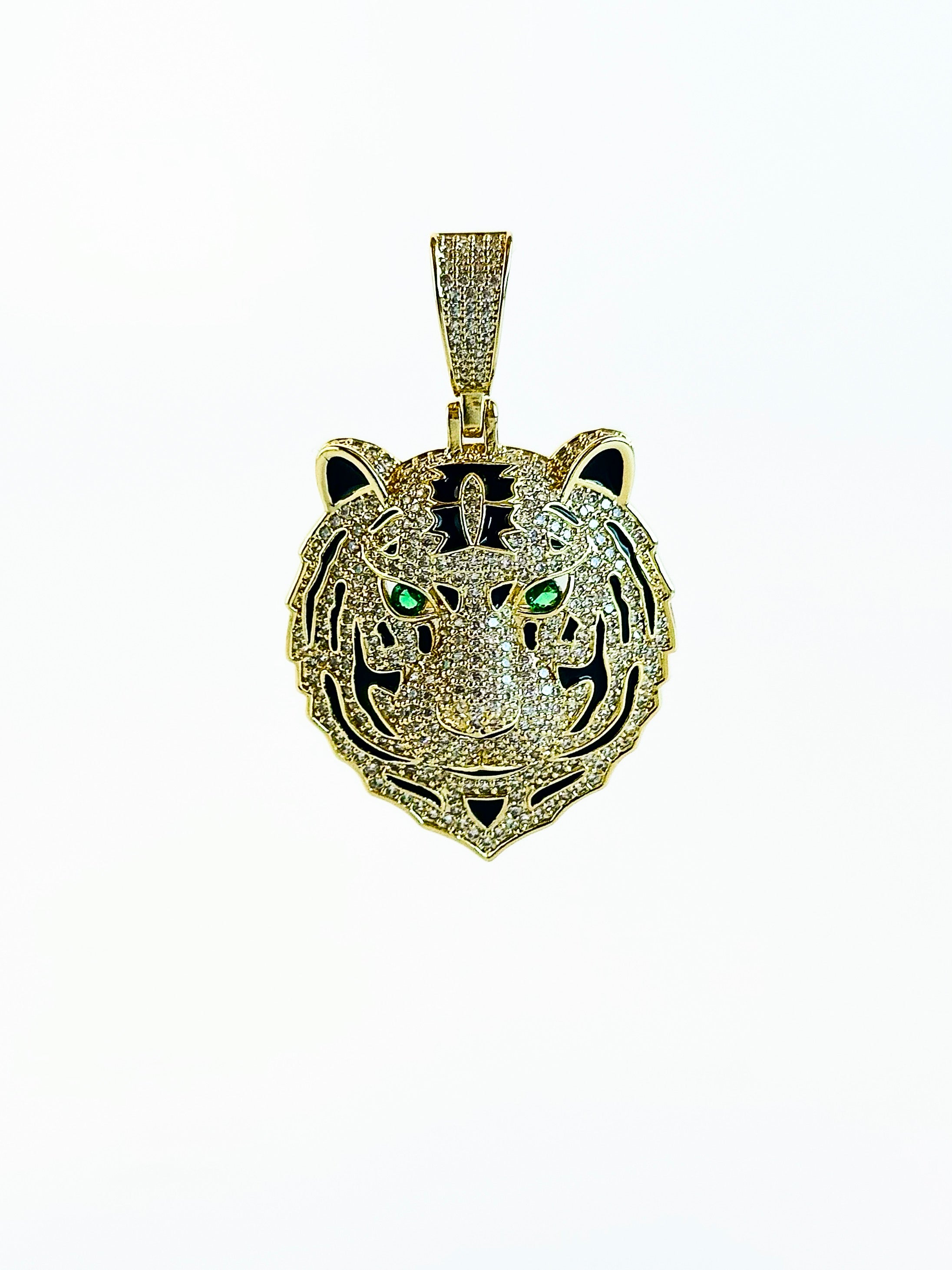 Micropave Wild Green Eyes Charm-230 Jewelry-NYC-Coastal Bloom Boutique, find the trendiest versions of the popular styles and looks Located in Indialantic, FL