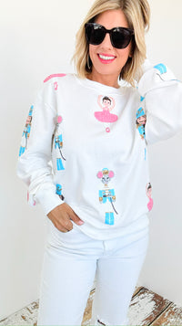 Nutcracker Ballet Dream Sweatshirt-130 Long Sleeve Tops-Belle Cher-Coastal Bloom Boutique, find the trendiest versions of the popular styles and looks Located in Indialantic, FL