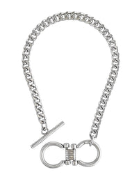 Cuban Link Horsebit Toggle Necklace-230 Jewelry-YOCHI-Coastal Bloom Boutique, find the trendiest versions of the popular styles and looks Located in Indialantic, FL