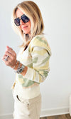 Pastel Sage Camouflage Cardigan-130 Long Sleeve Tops-ROUSSEAU-Coastal Bloom Boutique, find the trendiest versions of the popular styles and looks Located in Indialantic, FL