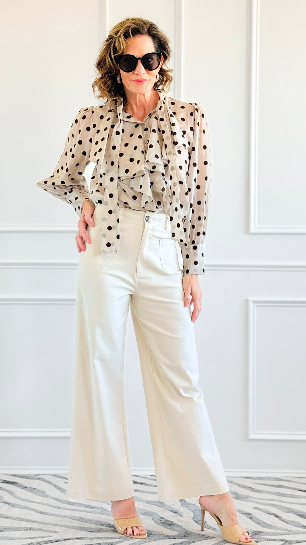Horizon Wide Leg Pants- Cream-100 Pants-GLAM-Coastal Bloom Boutique, find the trendiest versions of the popular styles and looks Located in Indialantic, FL