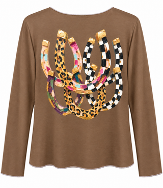 Wild Luck Lurex Trim Italian Top