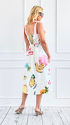 Island Retreat Fruit Print Dress-200 dresses/jumpsuits/rompers-SUGARLIPS-Coastal Bloom Boutique, find the trendiest versions of the popular styles and looks Located in Indialantic, FL