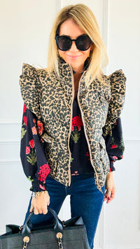 Le Puff Sauvage Vest-160 Jackets-JODIFL-Coastal Bloom Boutique, find the trendiest versions of the popular styles and looks Located in Indialantic, FL