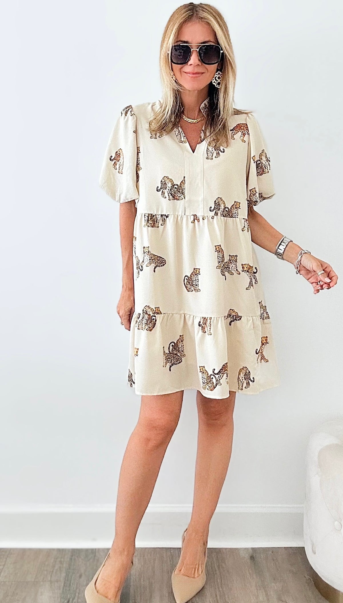 On the Loose Tiered Dress-200 dresses/jumpsuits/rompers-THML-Coastal Bloom Boutique, find the trendiest versions of the popular styles and looks Located in Indialantic, FL