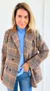Autumn Lecture Elbow Patch Blazer-160 Jackets-JODIFL-Coastal Bloom Boutique, find the trendiest versions of the popular styles and looks Located in Indialantic, FL