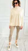 Luxe Turtle Neck Drop Shoulder Sweater-140 Sweaters-Z STUDIO-Coastal Bloom Boutique, find the trendiest versions of the popular styles and looks Located in Indialantic, FL