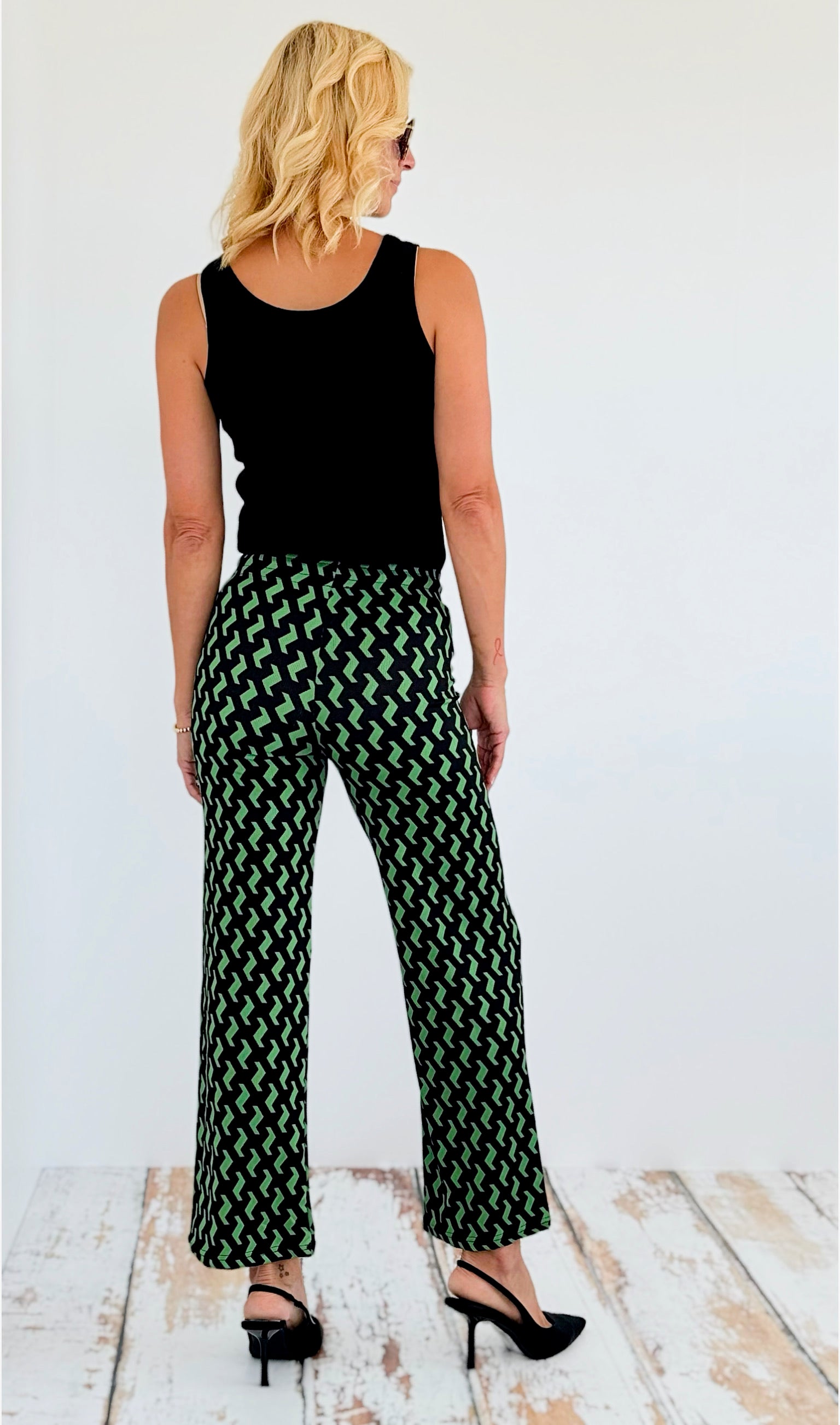 Ribbed Drawstring Printed Pants-170 Bottoms-Love Poem-Coastal Bloom Boutique, find the trendiest versions of the popular styles and looks Located in Indialantic, FL