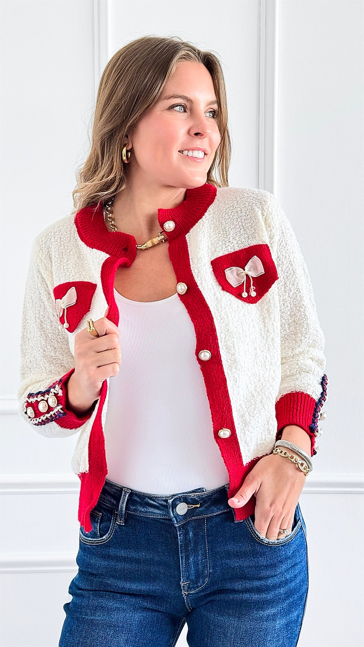 Graceful Charm Knit Cardigan-150 Cardigans/Layers-Chasing Bandits-Coastal Bloom Boutique, find the trendiest versions of the popular styles and looks Located in Indialantic, FL