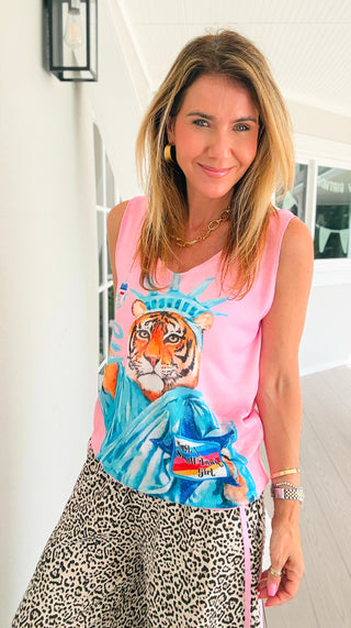 Small Town Big Roar Italian Tank Top