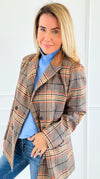 Autumn Lecture Elbow Patch Blazer-160 Jackets-JODIFL-Coastal Bloom Boutique, find the trendiest versions of the popular styles and looks Located in Indialantic, FL