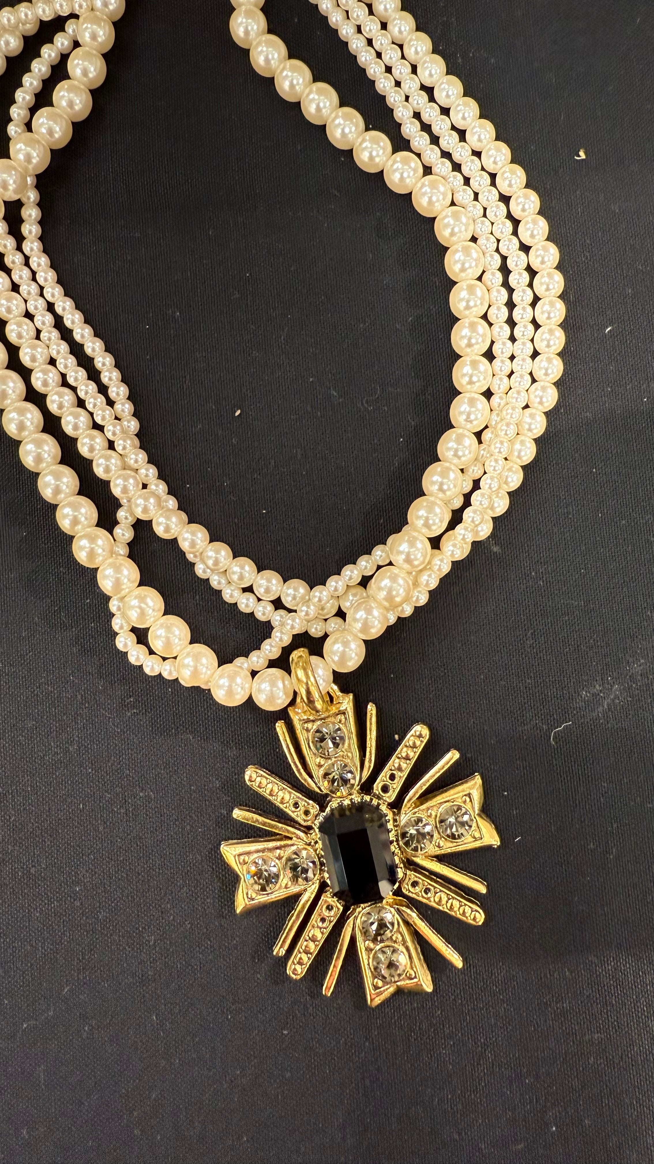 Pearl Dynasty Necklace-230 Jewelry-YOCHI-Coastal Bloom Boutique, find the trendiest versions of the popular styles and looks Located in Indialantic, FL