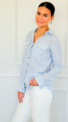 Timeless Lines Fitted Top-130 Long Sleeve Tops-Blu Pepper-Coastal Bloom Boutique, find the trendiest versions of the popular styles and looks Located in Indialantic, FL