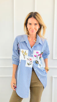 Botanical Gardens Blouse-170 Bottoms-SEÑORITA C-Coastal Bloom Boutique, find the trendiest versions of the popular styles and looks Located in Indialantic, FL