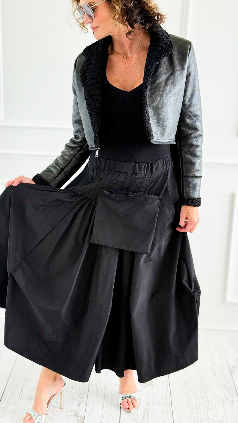 Structured Elegance Italian Skirt-170 bottoms-Mitica & Co-Coastal Bloom Boutique, find the trendiest versions of the popular styles and looks Located in Indialantic, FL