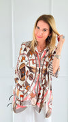 Animalia Halo Italian Button Down Top-110 short Sleeve Top-IT UNIQ-Coastal Bloom Boutique, find the trendiest versions of the popular styles and looks Located in Indialantic, FL