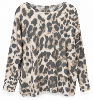 Leopard Chic Italian Milano Sweater