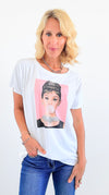 Breakfast Girl Italian Tee- Pink-100 Sleeveless Tops-Italianissimo-Coastal Bloom Boutique, find the trendiest versions of the popular styles and looks Located in Indialantic, FL