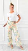 Floral Embroidery Straight-Leg Pant-100 Pants-Lovelo x GeeGee-Coastal Bloom Boutique, find the trendiest versions of the popular styles and looks Located in Indialantic, FL