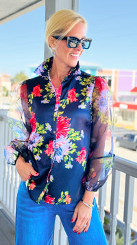 Midnight Garden Blouse