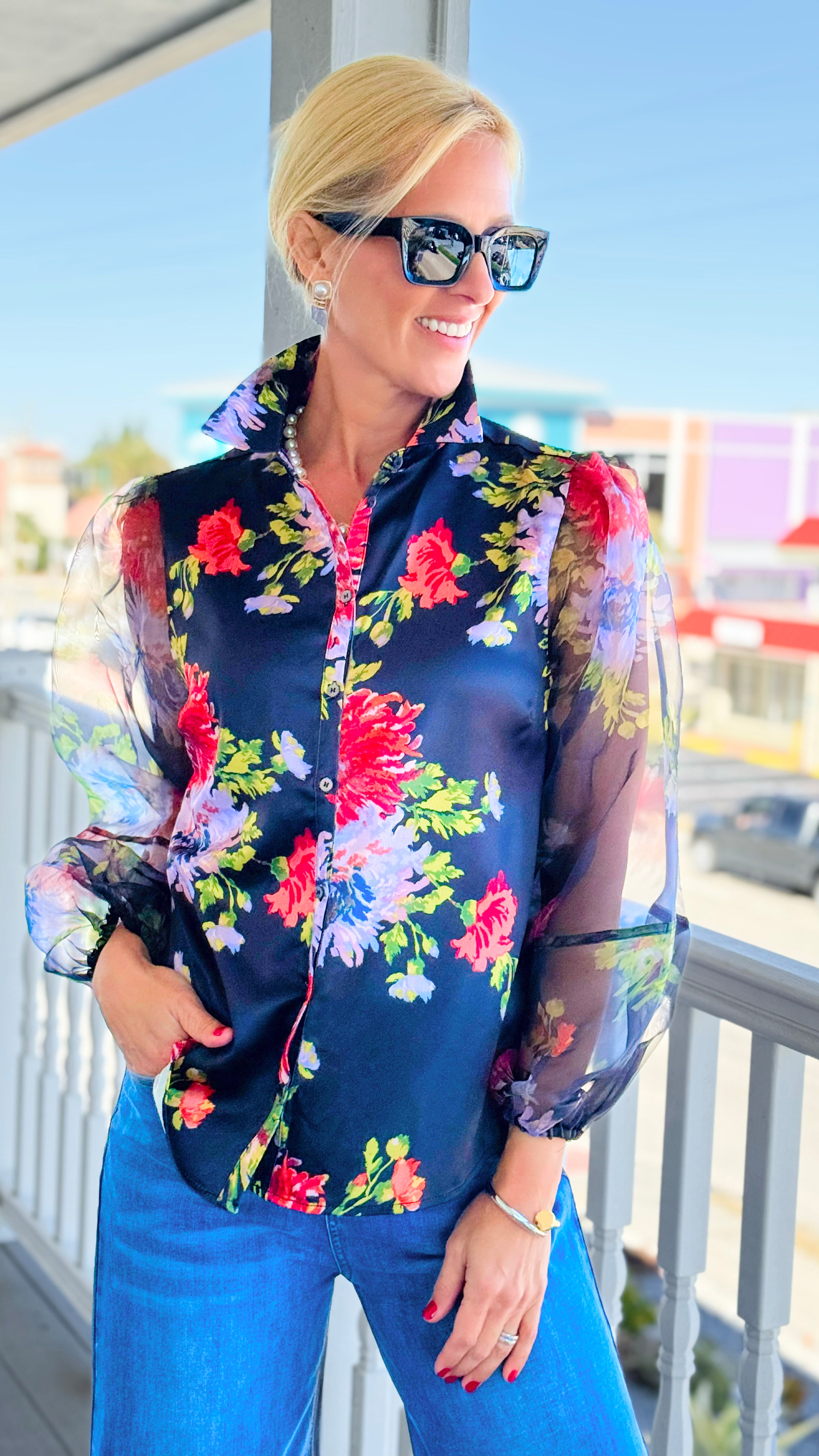 Midnight Garden Blouse