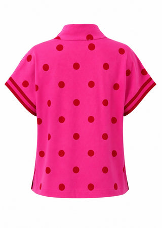 Polka Dot Zip Top