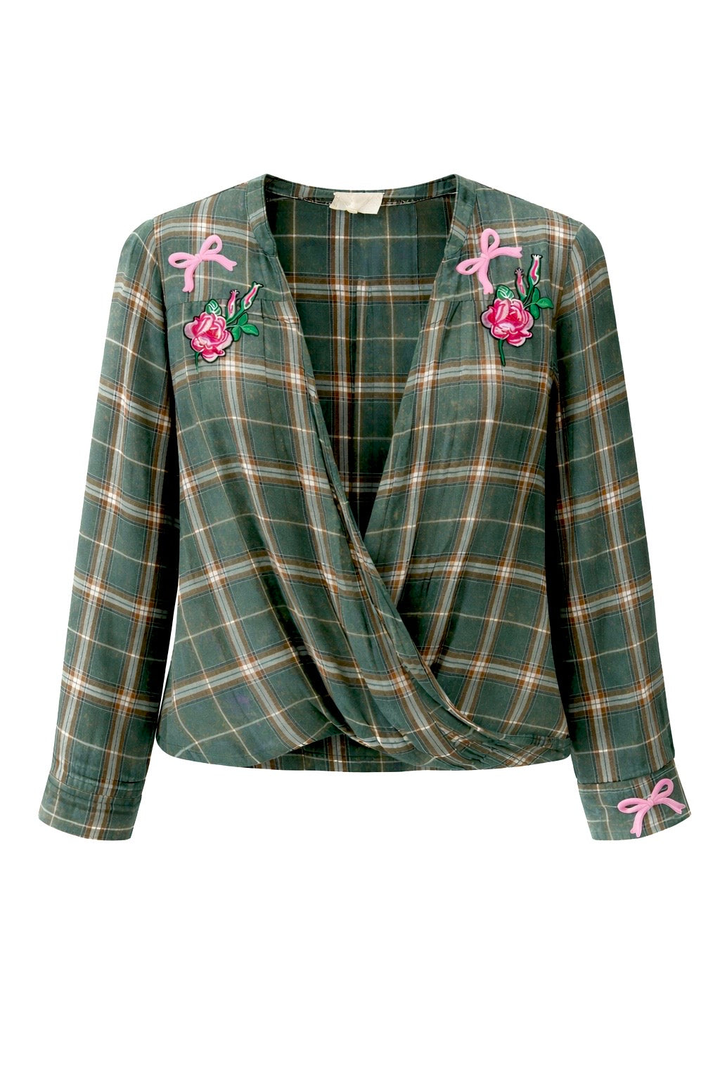 CB Custom - Bows & Blooms Wrap Top