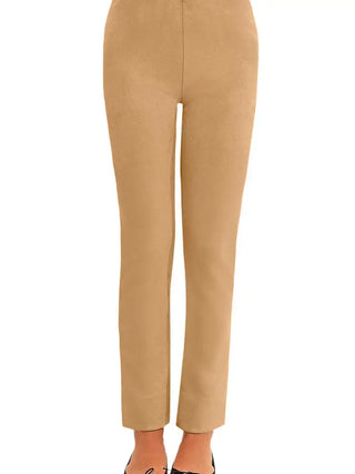 Classic Straight Leg Pants - Beige
