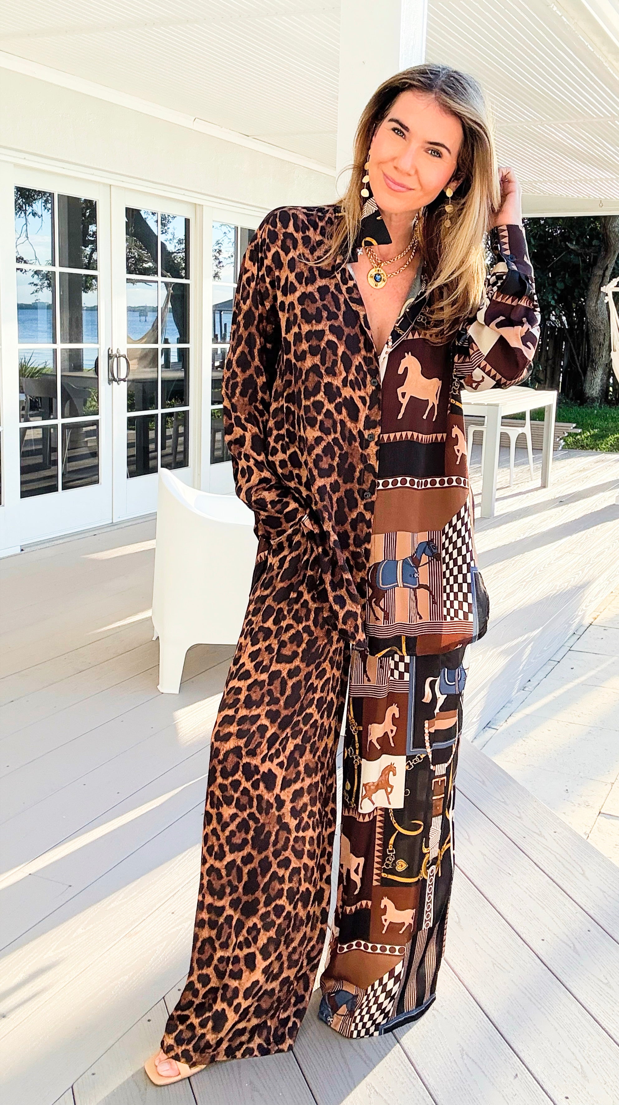 Gallop Wild Italian Set-210 Loungewear/Sets-K2-Coastal Bloom Boutique, find the trendiest versions of the popular styles and looks Located in Indialantic, FL