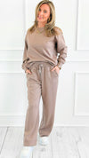 All Day Comfort Scuba Elastic Waist Pant- Cocoa-100 Pants-Zenana-Coastal Bloom Boutique, find the trendiest versions of the popular styles and looks Located in Indialantic, FL