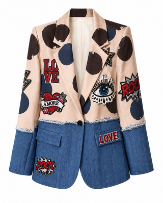All Eyes on Love Italian Blazer