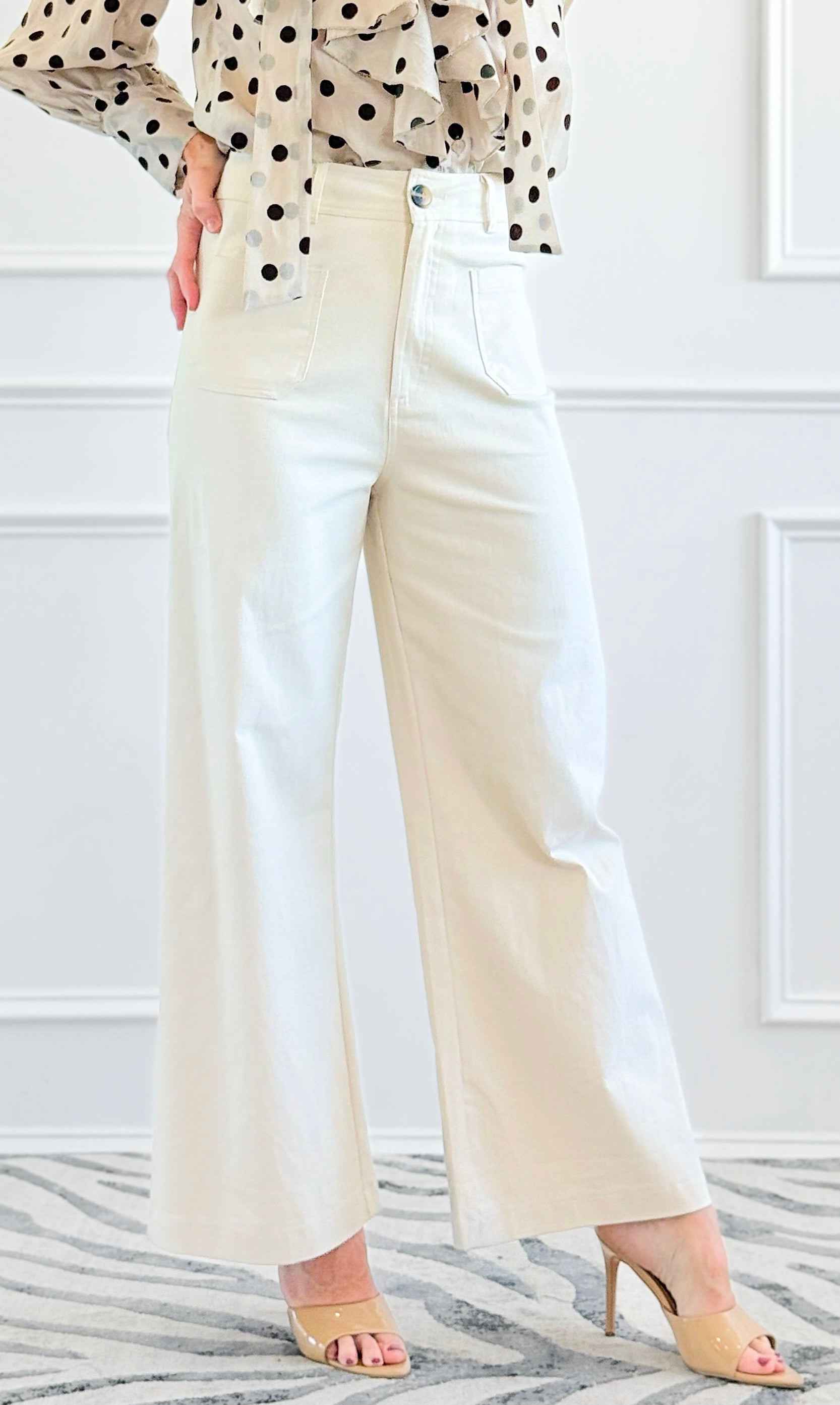Horizon Wide Leg Pants- Cream-100 Pants-GLAM-Coastal Bloom Boutique, find the trendiest versions of the popular styles and looks Located in Indialantic, FL