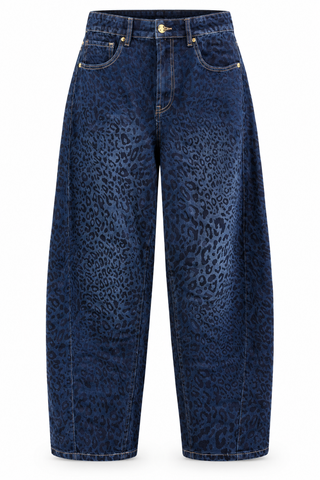 Midnight Leopard Denim