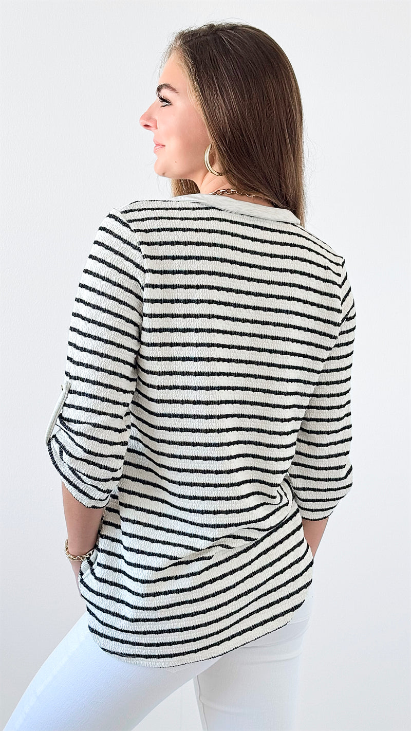 Seaside Charm Top-130 Long Sleeve Tops-Heimish-Coastal Bloom Boutique, find the trendiest versions of the popular styles and looks Located in Indialantic, FL