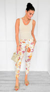 Sunday Bloom Italian Jogger-180 Joggers-V SKY-Coastal Bloom Boutique, find the trendiest versions of the popular styles and looks Located in Indialantic, FL