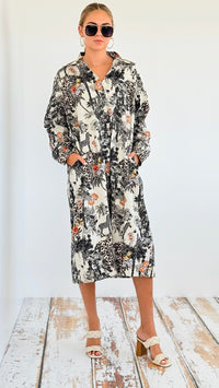 Glamour Safari Italian Dress-200 Dresses/Jumpsuits/Rompers-Italianissimo-Coastal Bloom Boutique, find the trendiest versions of the popular styles and looks Located in Indialantic, FL