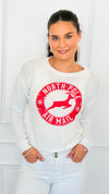 North Pole Express Top-130 Long Sleeve Tops-ROUSSEAU-Coastal Bloom Boutique, find the trendiest versions of the popular styles and looks Located in Indialantic, FL