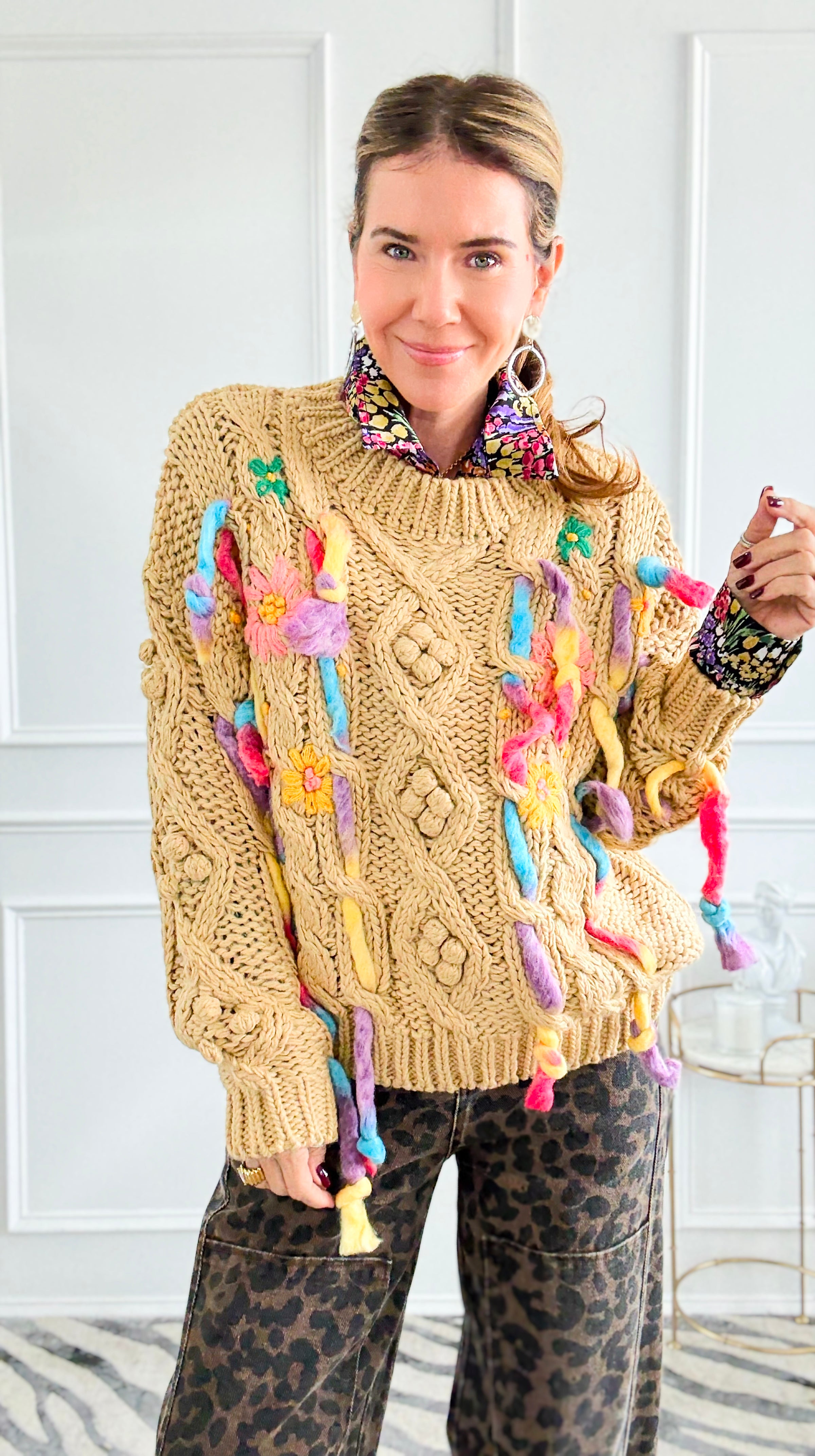 Stitched in Bloom Knit Sweater