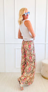 Boho Printed Wrap Pants-170 Bottoms-Fashion Fuse-Coastal Bloom Boutique, find the trendiest versions of the popular styles and looks Located in Indialantic, FL