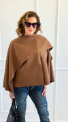 Modern & Elegance Italian Shawl Jacket- Camel-150 Cardigans/Layers-SEE YOU IN ROME-Coastal Bloom Boutique, find the trendiest versions of the popular styles and looks Located in Indialantic, FL