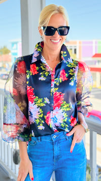 Midnight Garden Blouse