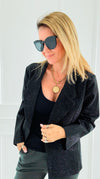Starlit Open Front Blazer-160 Jackets-7Mango7-Coastal Bloom Boutique, find the trendiest versions of the popular styles and looks Located in Indialantic, FL