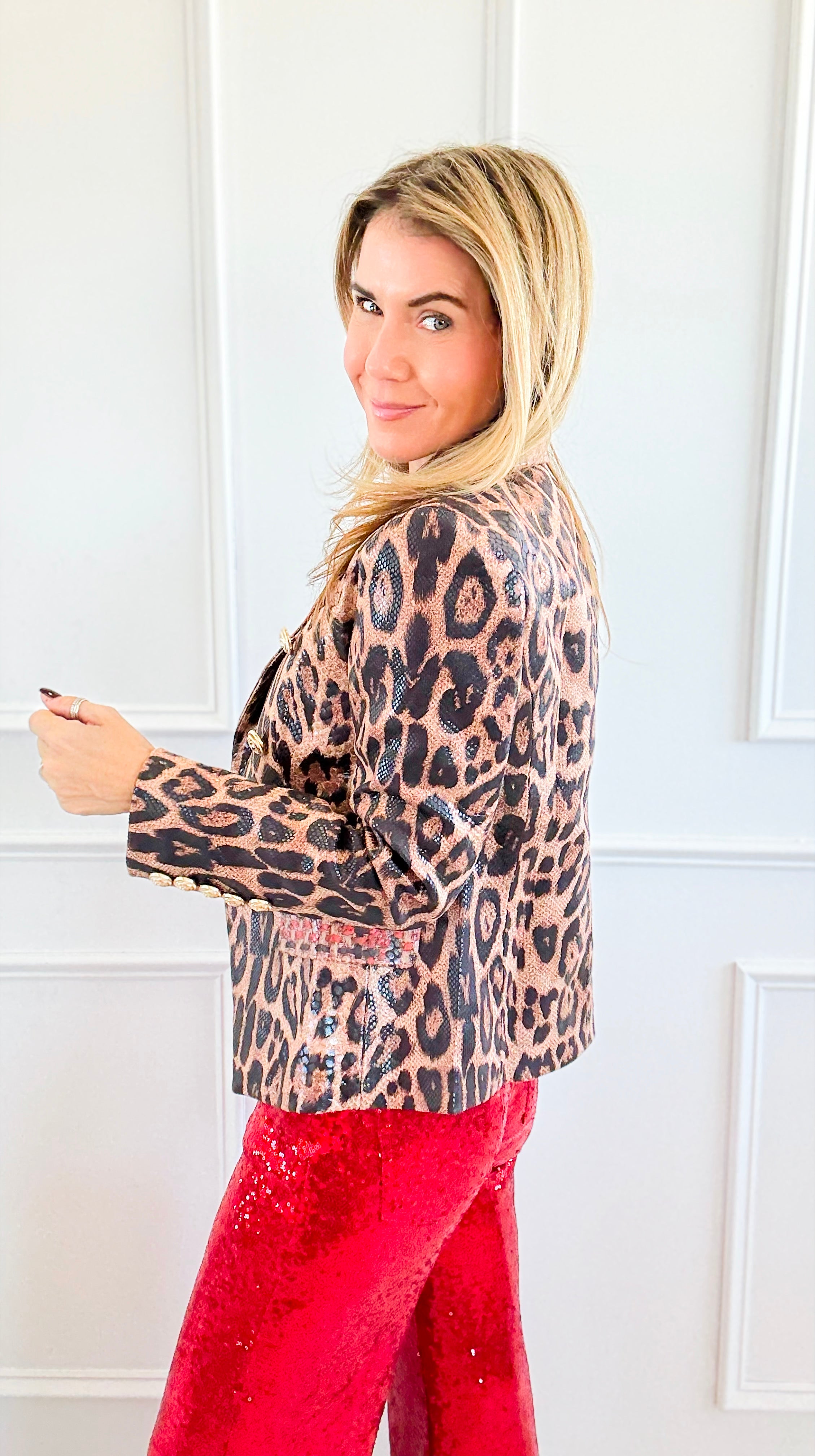 Untamed Royale Blazer-160 Jackets-Chasing Bandits-Coastal Bloom Boutique, find the trendiest versions of the popular styles and looks Located in Indialantic, FL