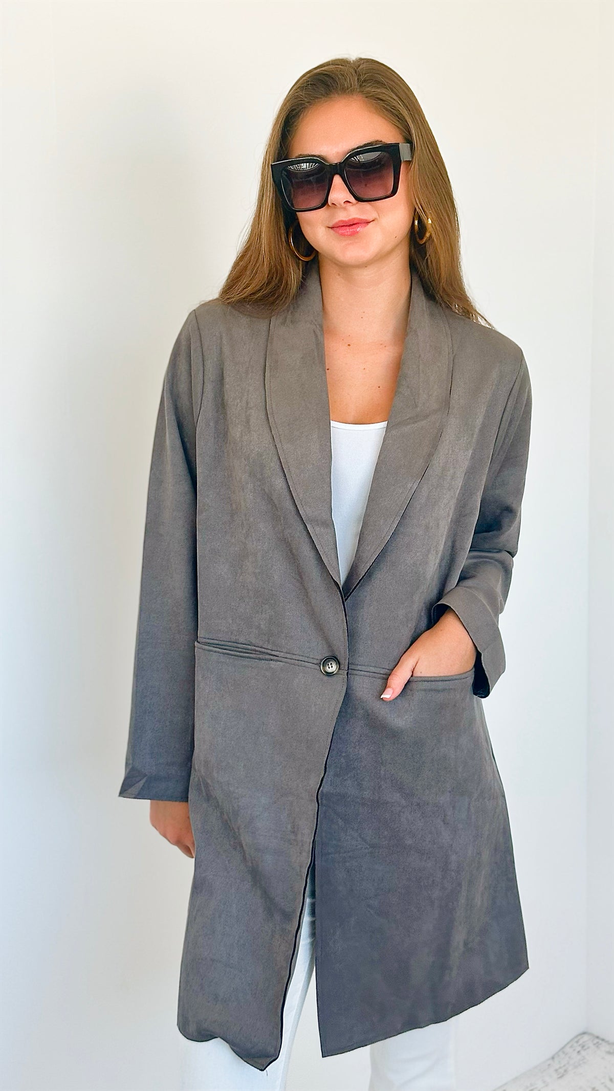 Urban Comfort Drape Coat-150 Cardigans/Layers-HYFVE-Coastal Bloom Boutique, find the trendiest versions of the popular styles and looks Located in Indialantic, FL