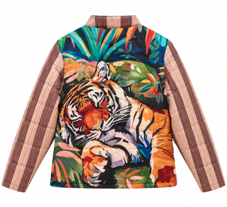 Wild Floral Quilted Italian Jacket