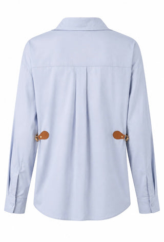 Pocket Detail Button Front Blouse
