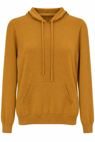 Sunday Stroll Sweater Hoodie - Mustard