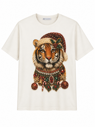 Holly Jolly Tiger Italian Relaxed Top