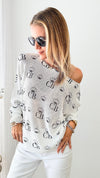 CB Girls Custom St Tropez Sweater-140 Sweaters-Italianissimo-Coastal Bloom Boutique, find the trendiest versions of the popular styles and looks Located in Indialantic, FL